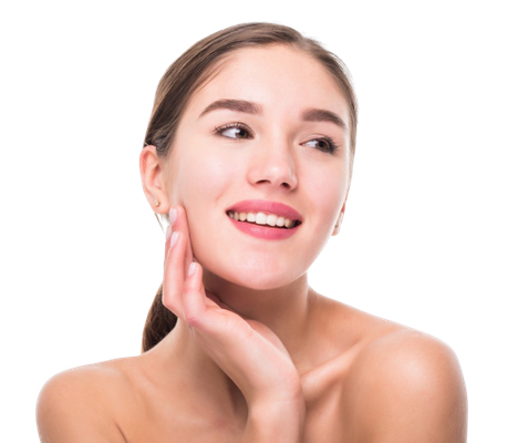 Clinic 103 client enjoying a facial treatment, celebrating the clinic's first birthday